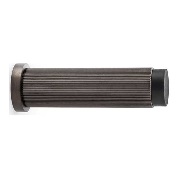 AW602-75-DBZPVD • Dark Bronze • Alexander & Wilks Reeded Projection Door Stop